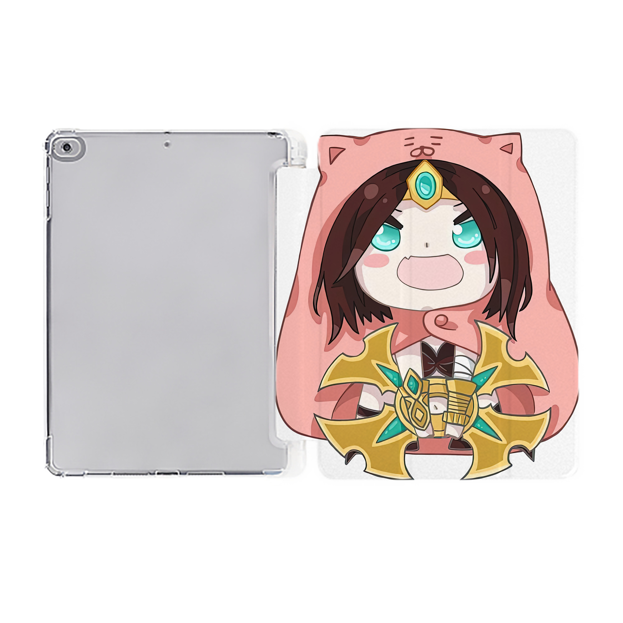 （画像用） リーグ・オブ・レジェンド League of Legends LOL IPad ケース ペン収納付き 三つ折りスタンド PUレザー×シリコン 対応機種9.5/10.5/10.9インチ